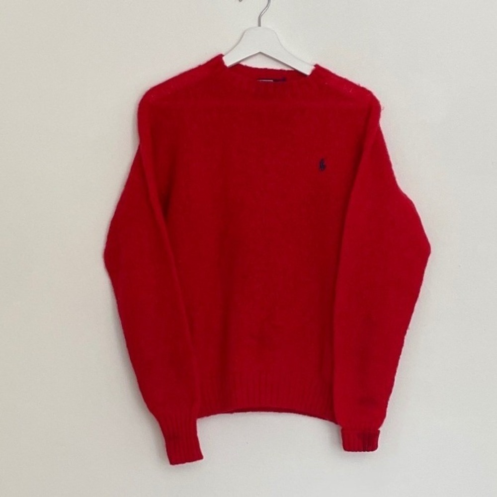 Polo Ralph Lauren Old Money‎ Shetland Wool Sweater Mens Medium Vintage Preppy